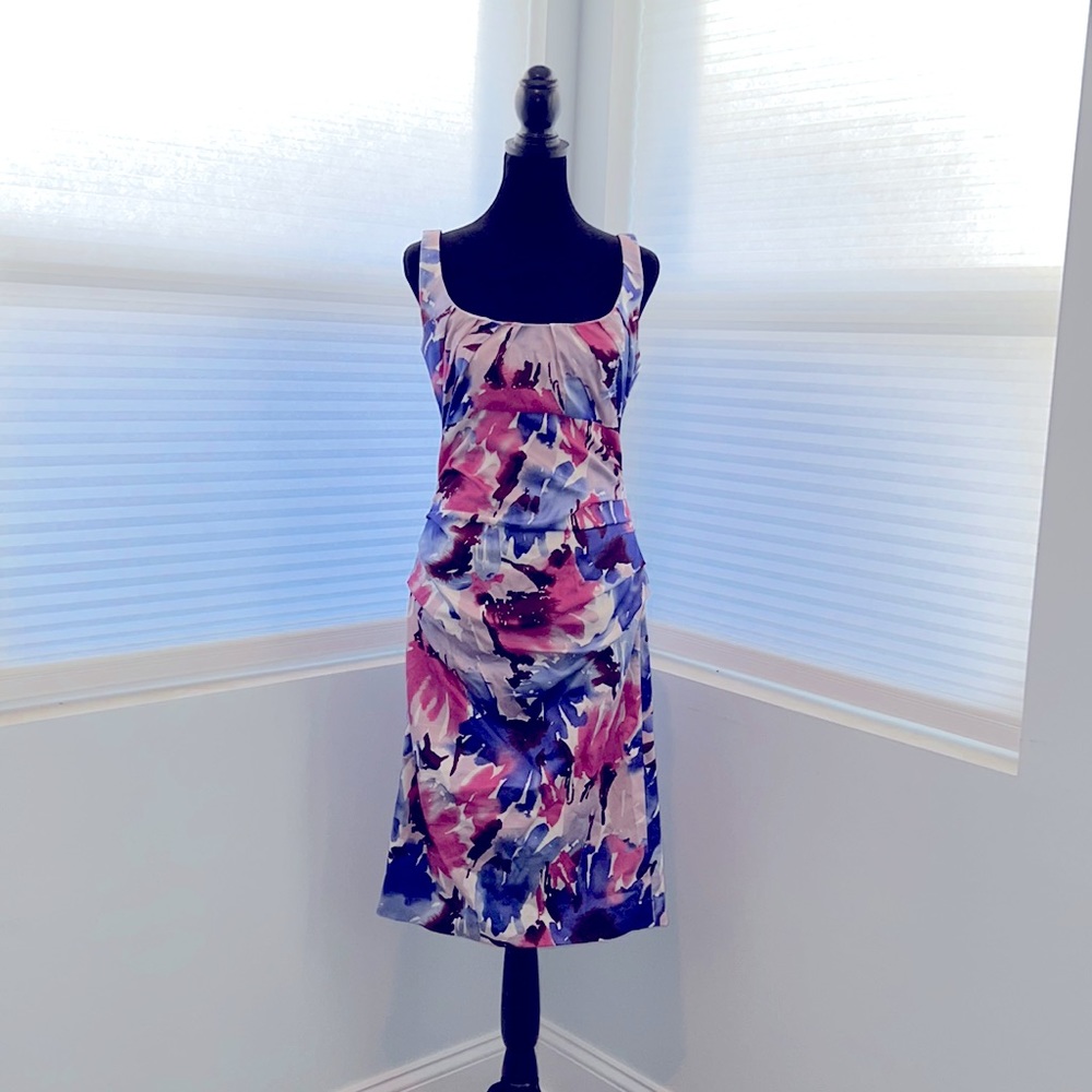 Suzi Chin for Maggy Boutique size 4 Floral Print Dress.